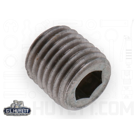 Huyett Plug, Pipe 1/8 HX SKT SS316 PL PP-0125E02-S6PL